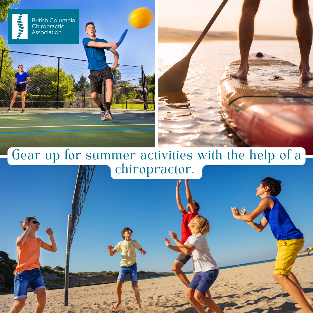 A chiropractor can help prepare you for summer activities so you can enjoy a fun and injury-free summer – visit the link to find a chiropractor near you: find.bcchiro.com/code/find.php