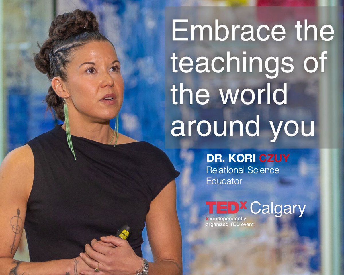 Our first video released from "FLOW: Connecting the Dots" is Dr. Kori Czuy, Relational Science Educator. 🎉
Dr. Czuy advocates for a deep knowing of the land and world around us: youtube.com/watch?v=3q1BO8…

#TEDx #TEDxCalgary #science @ancestral.science.podcast <a href="/TELUS_Spark/">TELUS Spark Science Centre</a>