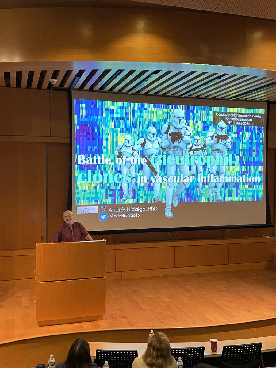 NYU CVRC (@nyulhcvrc) on Twitter photo Exciting battle of neutrophil clones presented by <a href="/AndrsHidalgo16/">Andrés Hidalgo</a> @Yalemed <a href="/NYULHCVRC/">NYU CVRC</a> annual symposium <a href="/nyugrossman/">NYU Grossman School of Medicine</a> Exciting battle of neutrophil clones presented by <a href="/AndrsHidalgo16/">Andrés Hidalgo</a> @Yalemed <a href="/NYULHCVRC/">NYU CVRC</a> annual symposium <a href="/nyugrossman/">NYU Grossman School of Medicine</a>