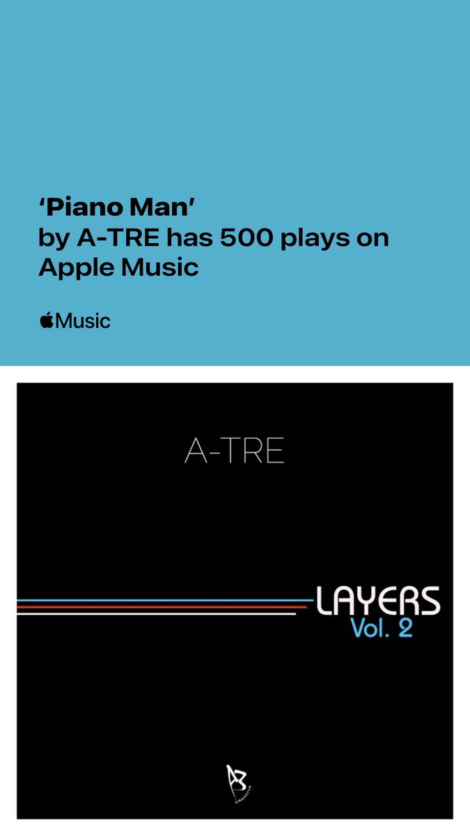 500 plays #milestone #pianoman #applemusic