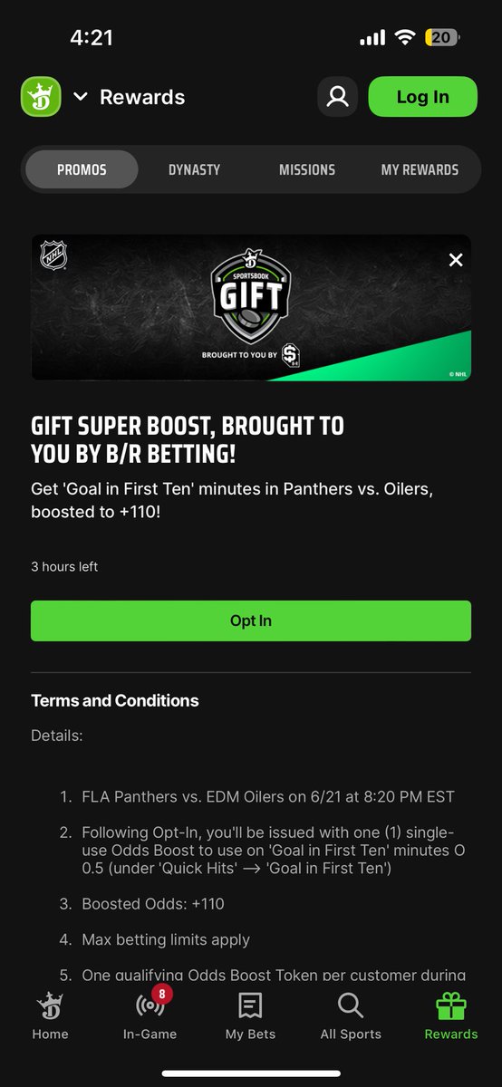 ThePromoguy123's tweet photo. Must bet oddsboost on Draftkings: 

Goal in first ten minutes boosted to +110. 

The fair odds are ~-115 (wins 53.5% of the time) giving this a ~+12.3% EV! https://t.co/tFbrZ1hEi0
