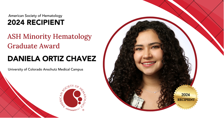 CU Anschutz Cancer Biology Graduate Program (@cucancerbio) on Twitter photo A huge congrats to PhC Daniela Ortiz Chavez <a href="/danireneeoc/">Daniela R. Ortiz Chavez</a> in the DeGregori lab for being awarded an ASH Minority Hematology Graduate Award! Way to go Dani! #BestYouCANB A huge congrats to PhC Daniela Ortiz Chavez <a href="/danireneeoc/">Daniela R. Ortiz Chavez</a> in the DeGregori lab for being awarded an ASH Minority Hematology Graduate Award! Way to go Dani! #BestYouCANB