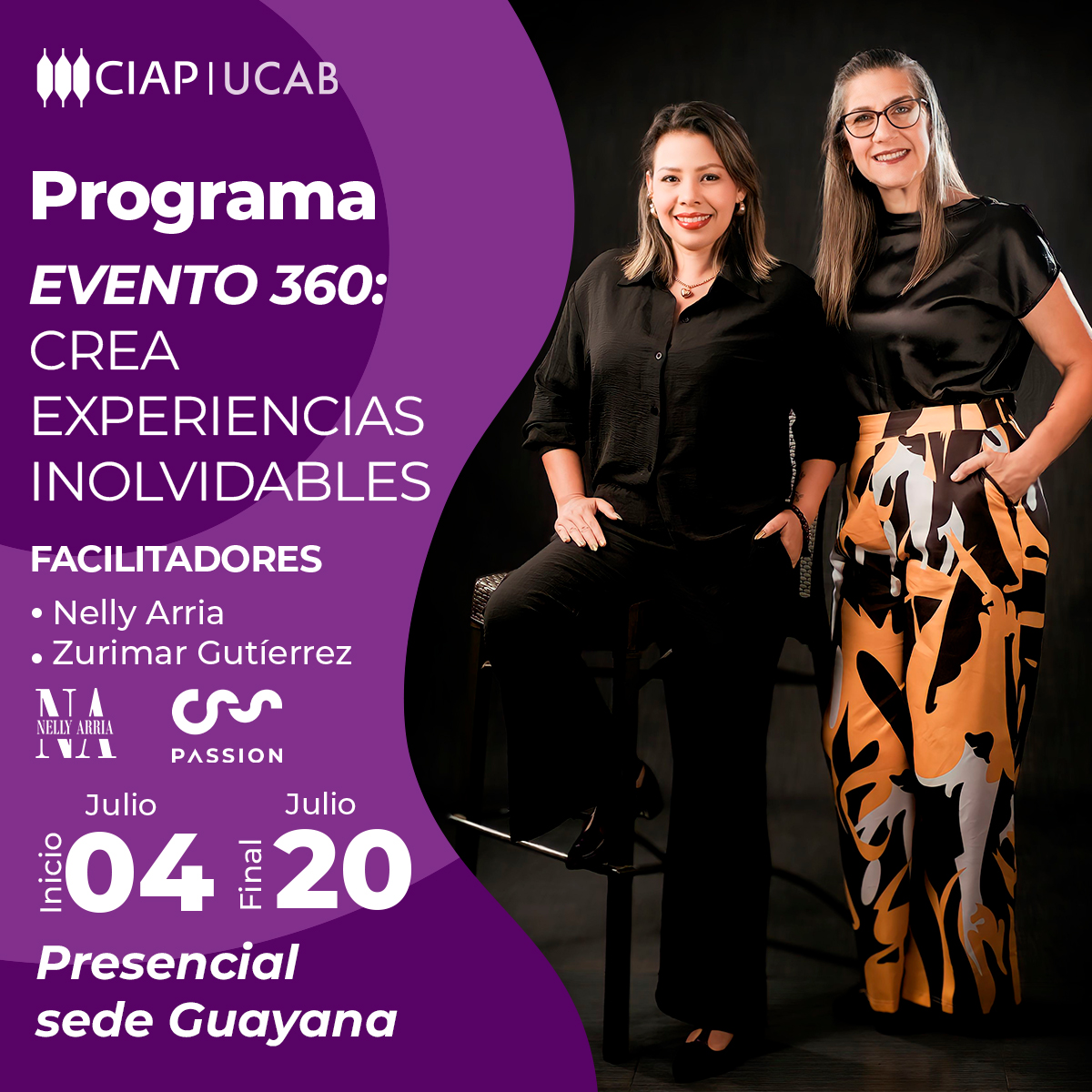 UcabGuayana's tweet image. Crea experiencias inolvidables con el programa de formación Evento 360.

Ofrece de forma interactiva conocimientos y herramientas básicas de las responsabilidades, deberes y obligaciones del coordinador de bodas y eventos sociales.

Más información en 🔗goo.su/jZ7eUj