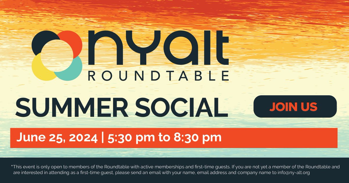 ⏰Time is almost up to register for NY ALT's Summer Social on Tuesday, June 25!⏰

Join this member-only event to network with alternative investment professionals and hear from industry leaders about what to expect for the rest of 2024.

Register now ➡️ ny-alt.org/events/summer-…