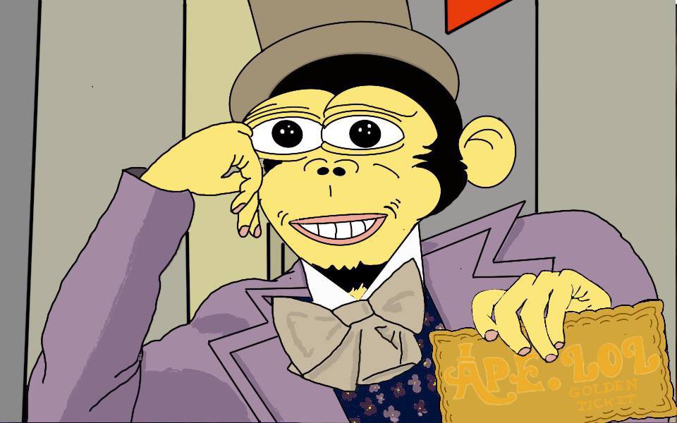 nilsthedegen's tweet photo. Don’t miss the golden ticket 

Just $APE it https://t.co/18DFGulJam