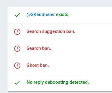 Kurzer reminder dass <a href="/elonmusk/">Elon Musk</a> seine Zusage natürlich (wie von mir vorhergesagt) nicht erfüllt hat.

Shadow banning is stil a thing on X

#shadowban #rocketman