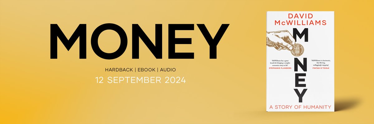 davidmcw's tweet image. It's brilliant when lots of work finally begins to come together.
My new book, Money: A Story of Humanity will be out on September 12.