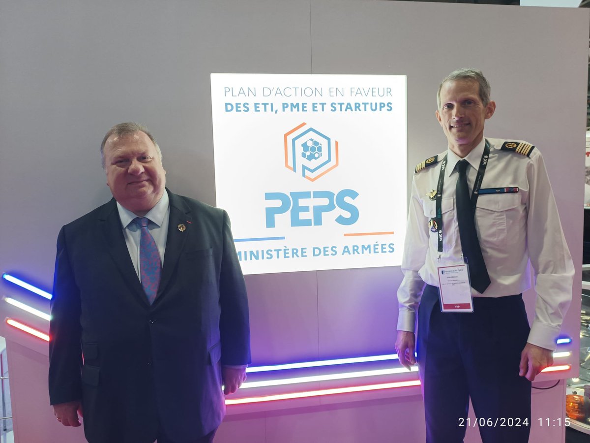 DG_Armement's tweet photo. La @DGA anime l'initiative de @Armees_Gouv en faveur des #PME, #ETI et #Startup avec la transformation du plan #ActionPME devenu #PEPS en lien avec @EtatMajorFR et @SGArmees
Les équipes étaient disponibles à #Eurosatory2024
@cogeseurosatory https://t.co/bSRugYEemq