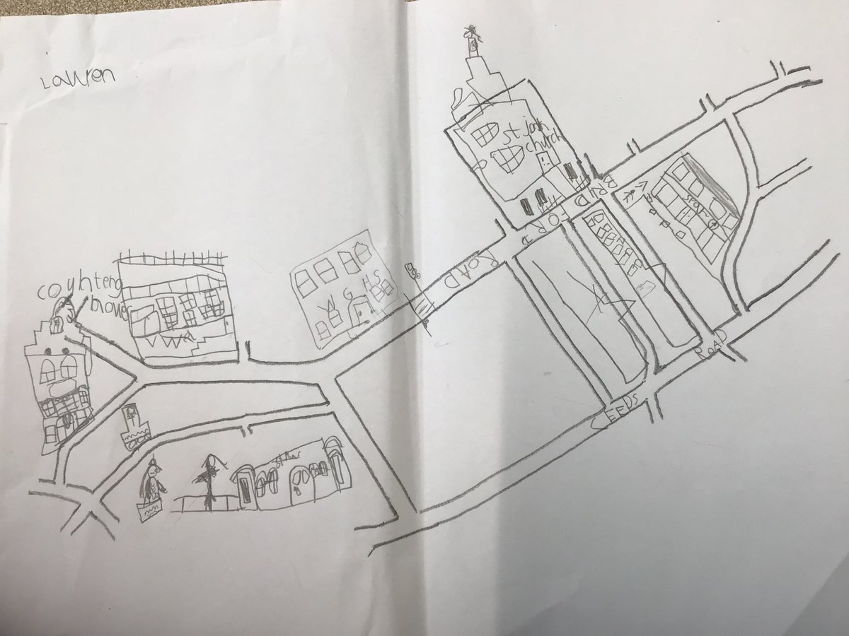 stjohns_year3's tweet photo. Here are some of the super sketch maps from our local walk. #stjohnscurriculumgeography https://t.co/atNQCJr2mv