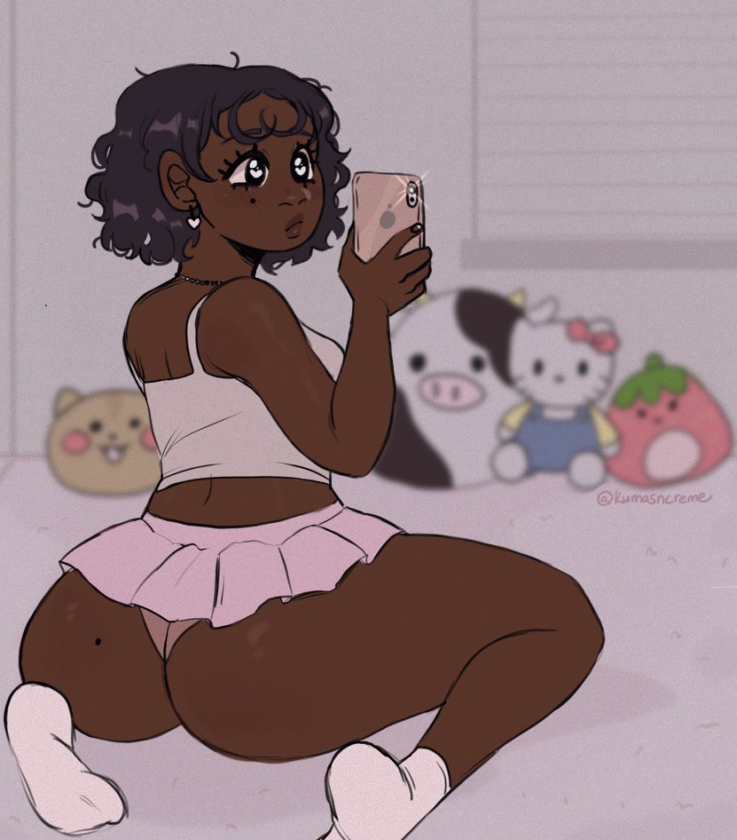 Mina in her room at 3am
