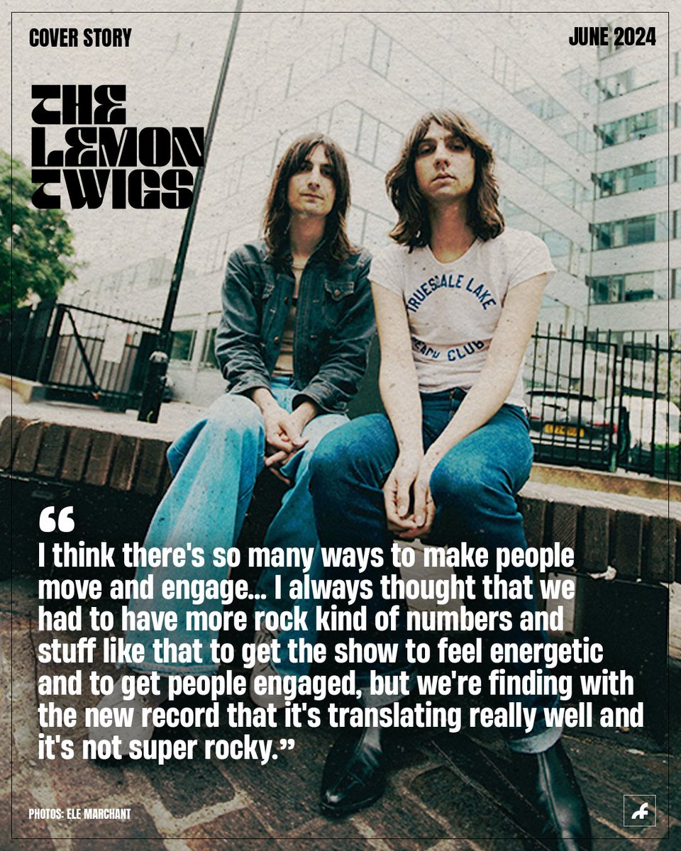 <a href="/thelemontwigs/">The Lemon Twigs</a> Nostalgia is a disservice: In conversation with music’s beautiful anomalies, The Lemon Twigs 🍋⁠ 

Link: t.ly/_annH