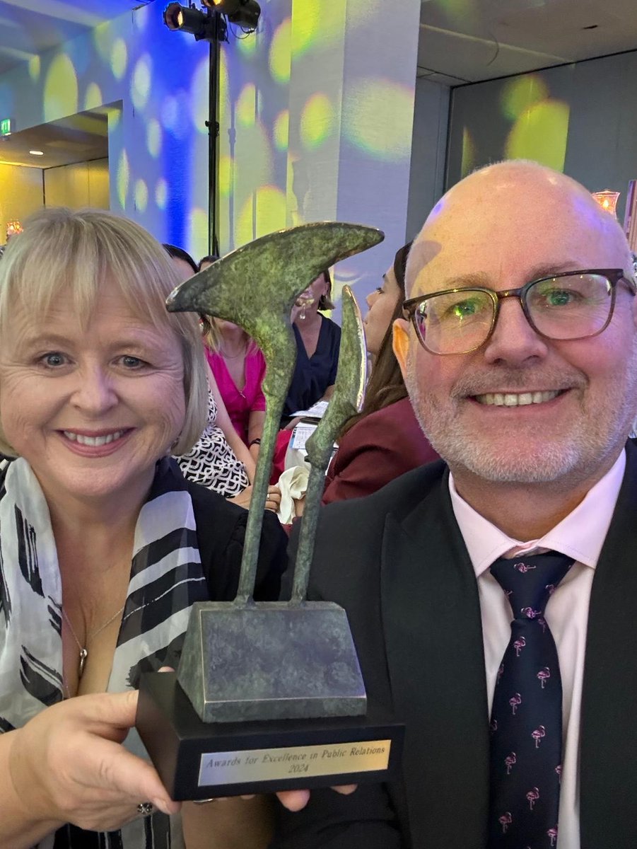 🎉Winners!!🎉 We are delighted to announce that ETBI are the winners of the National PR Awards Best Internal Communications for its ETB Day 2023 campaign. 

A huge congratulations to Communications Manager Gwen Moore and her team. 
#PRAwards24