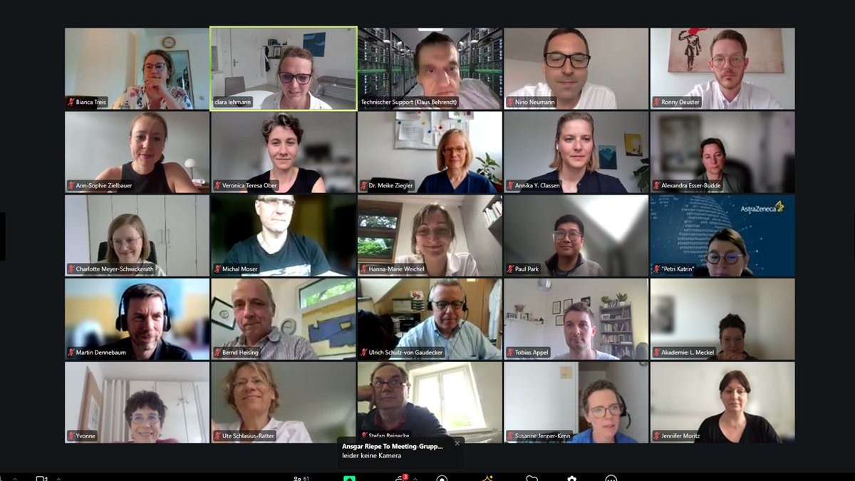 Screenshot der heutigen Best of ESCMID Global-Fortbildung, die von der Akademie für Infektionsmedizin und jungen DGI organisiert wurde. 10 Stipendiat*innen stellten &gt; 60 Teilnehmer*innen neue infektiologische Erkenntnise vom Kongress aus Barcelona vor! Danke an alle Beteiligten!