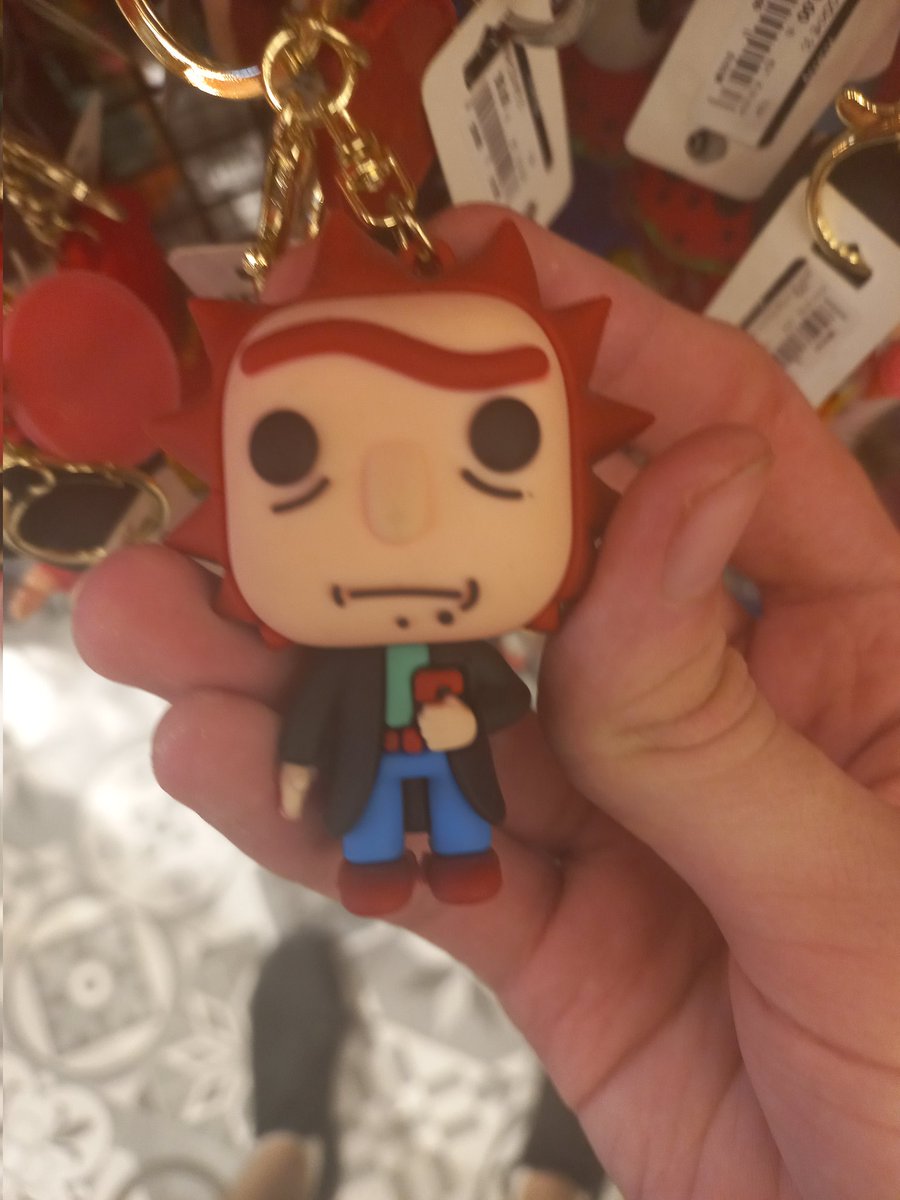 funko pop postal dude color palette rick keychain: