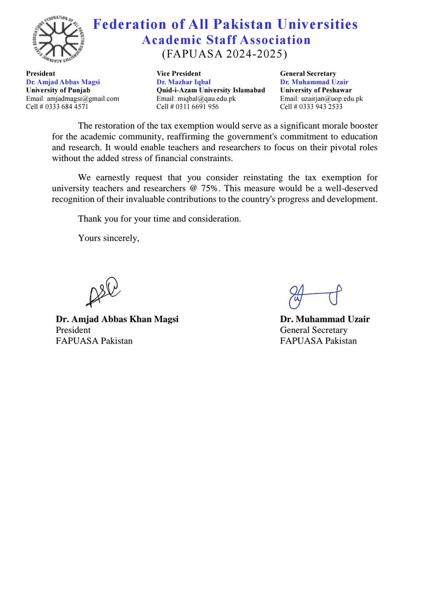 FAPUASA PAKISTAN (Official) tweet media