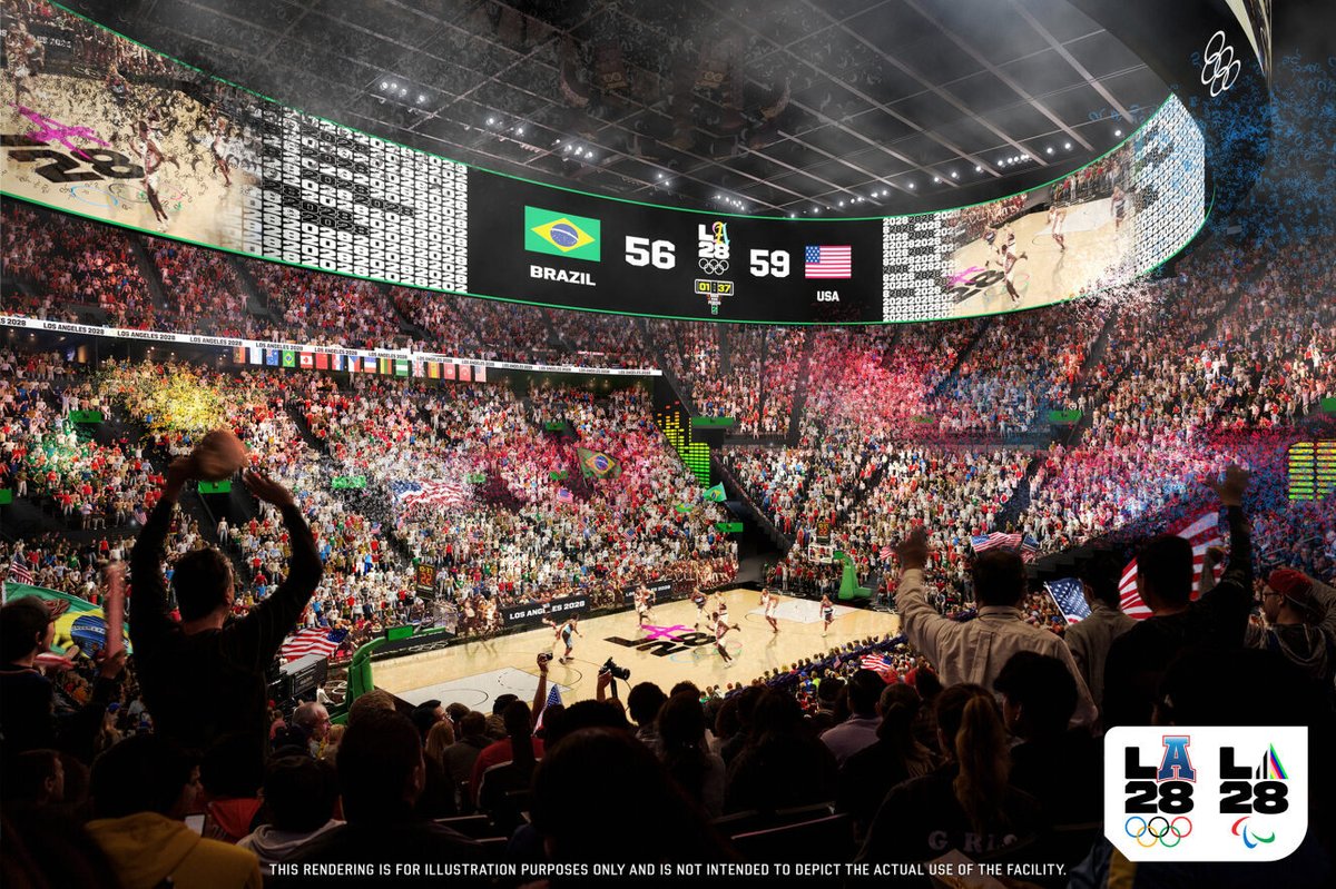 Good morning Los Angeles 👋

The LA Clippers’ new home, Arena in Inglewood, will host the men's and women's basketball tournament at #LA28! ⛹️‍♂️⛹️‍♀️

Can’t wait to hoop! <a href="/LA28/">LA28</a> 🏀