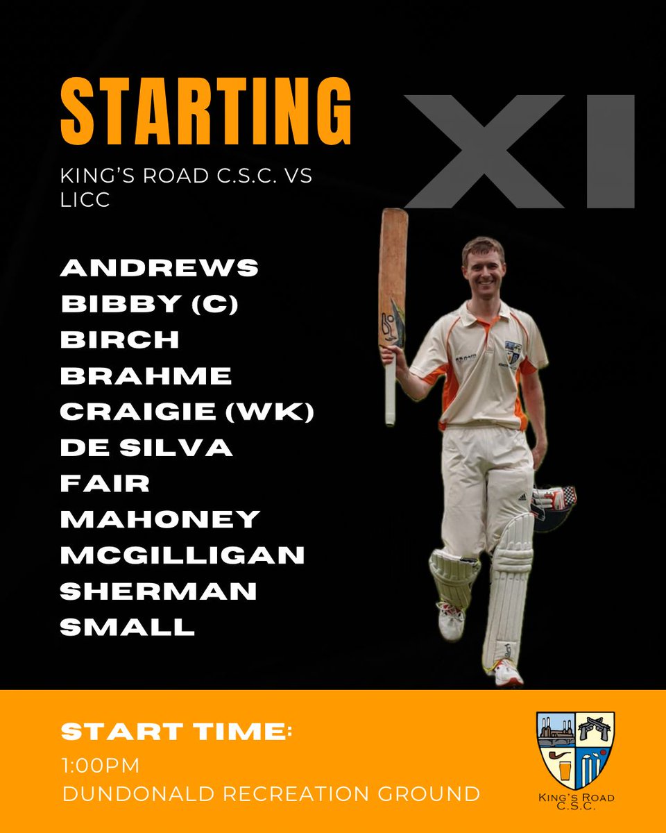 KRCSC's tweet image. In a secretive move to protect his plans, Bibby's LPL Round 2 lineup is protected by the anonymity of the alphabetic order. Good luck to the team as they battle the LICCs in a sweltering Dundonald tomorrow!