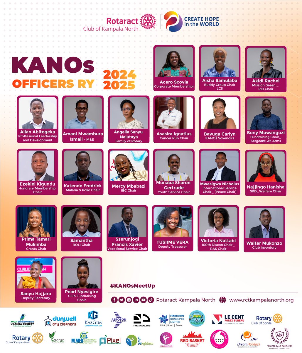 Rotaract Kampala North (@kanosug) on Twitter photo The Magical Officers😊, well trained , committed and ready to deliver.
Y’all not ready😇
#KANOsMeetUp The Magical Officers😊, well trained , committed and ready to deliver.
Y’all not ready😇
#KANOsMeetUp
