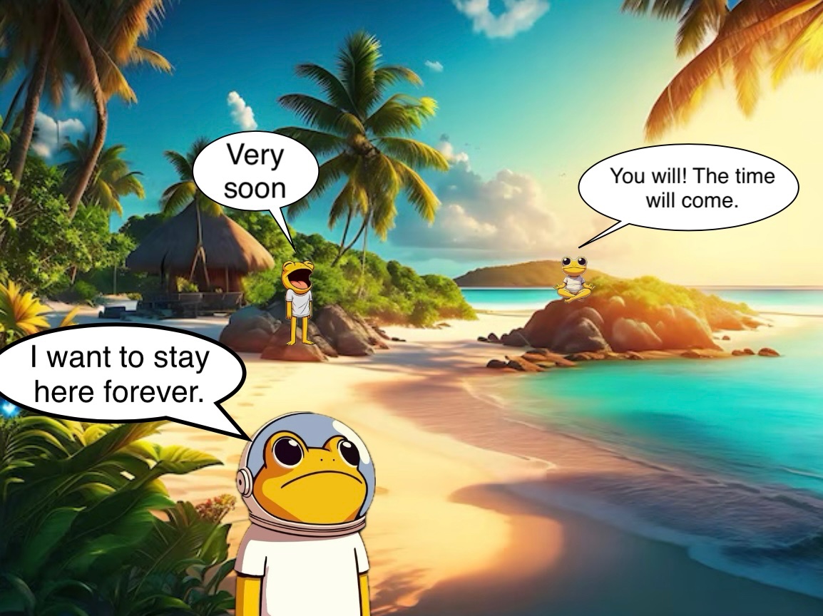 TheRoaringToady's tweet image. The sun ☀️ shines on your face and you feel that the beginning of summer has taken its course.
$Turbo community always hold on to your dreams 💭 because I am sure the #TurboRevolution will make all of our dreams come true sooner or later.
Enjoy the evening 🍹 🌴
#memecoins