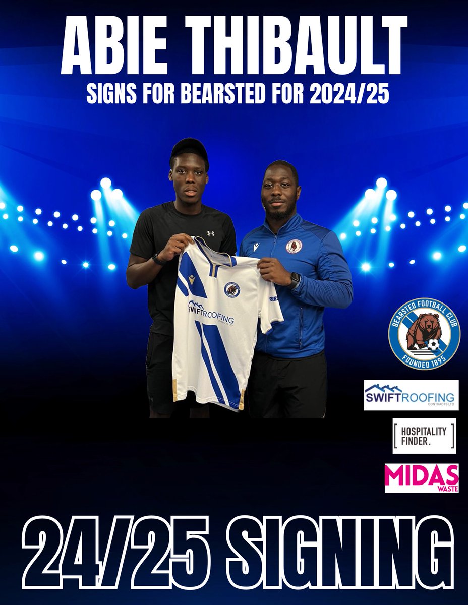 Welcome to the club Abie!! #newsigning #bearstedfc #bears <a href="/officialtibz_4/">Thibault abie</a>