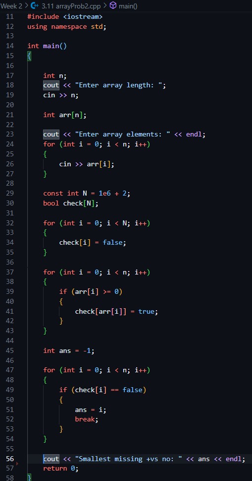 Ashucifer's tweet image. Day of 6 #100DaysOfCode
Solved question from #googlekickstart and a few more on arrays. 
1. day with most visitors from privious days and next.
2. Find Subarray whose sum adds to given s.

Today was difficult one.🤌
Btw, I&apos;m following this:youtu.be/kJW_iXrwePE?si…
 #LearnInPublic