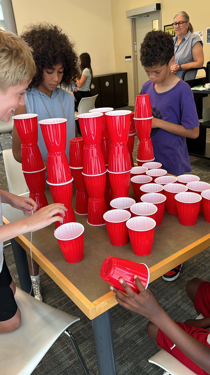 Thank you <a href="/BramptonLibrary/">Brampton Library</a> for our Team Building Challenge! <a href="/SomersetPS/">Somerset Dr PS</a>