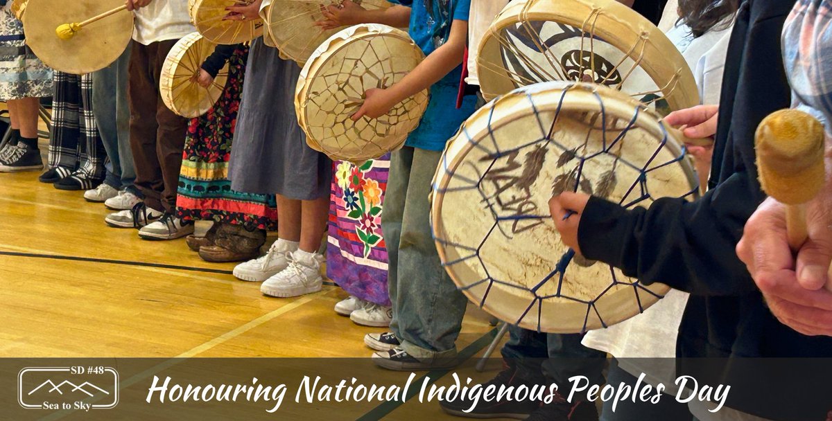 On June 21, National Indigenous Peoples Day, the Sea to Sky School District recognizes and celebrates the history, heritage, resilience, and diversity of First Nations, Inuit, and Métis peoples across Canada. ow.ly/1iBj50Si55c 

#NIPD2024