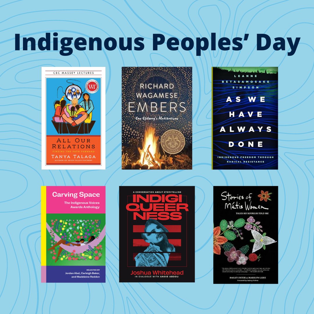 We've put together a list of books to help celebrate National Indigenous Peoples’ Day. Reading the stories, histories, and ideas of Indigenous Peoples is just one way to celebrate and expand your understanding. 
See the booklist: library.ok.ubc.ca/2024/06/19/ind…