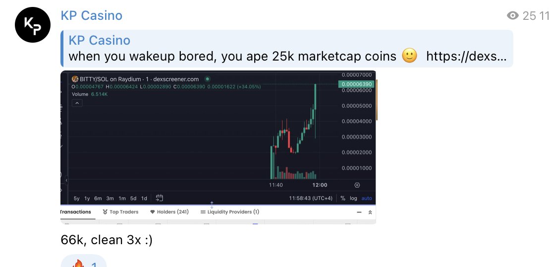 just another day in tg

3 calls
1st call 3x
2nd call already at 8x and going strong.
3rd call rugged :)

iam getting very close with my 1-100 sol challenge