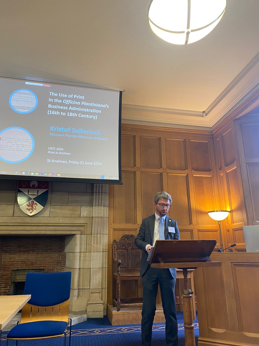 Up first is <a href="/kristofselle/">Kristof Selleslach</a> with a paper on the Officina Plantiniana’s business administration #USTC24