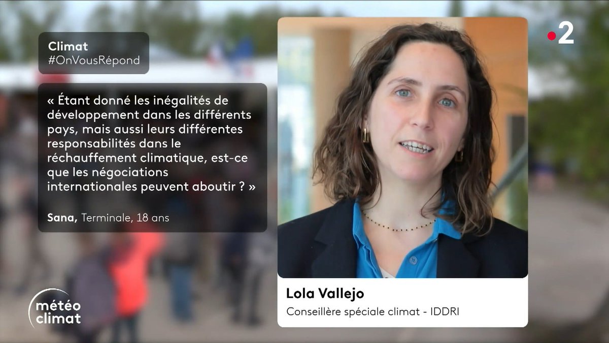 Lola Vallejo (@vallejolola) on Twitter photo Merci à <a href="/audreycerdan/">Audrey Cerdan</a> et ses collègues de m'avoir invité au Journal Météo Climat de <a href="/Francetele/">France Télévisions</a> pour répondre en 1min aux questions des téléspectateurs sur les aspects internationaux du climat. Un vrai défi!
Quelques questions & réponses ci-dessous: Merci à <a href="/audreycerdan/">Audrey Cerdan</a> et ses collègues de m'avoir invité au Journal Météo Climat de <a href="/Francetele/">France Télévisions</a> pour répondre en 1min aux questions des téléspectateurs sur les aspects internationaux du climat. Un vrai défi!
Quelques questions & réponses ci-dessous: