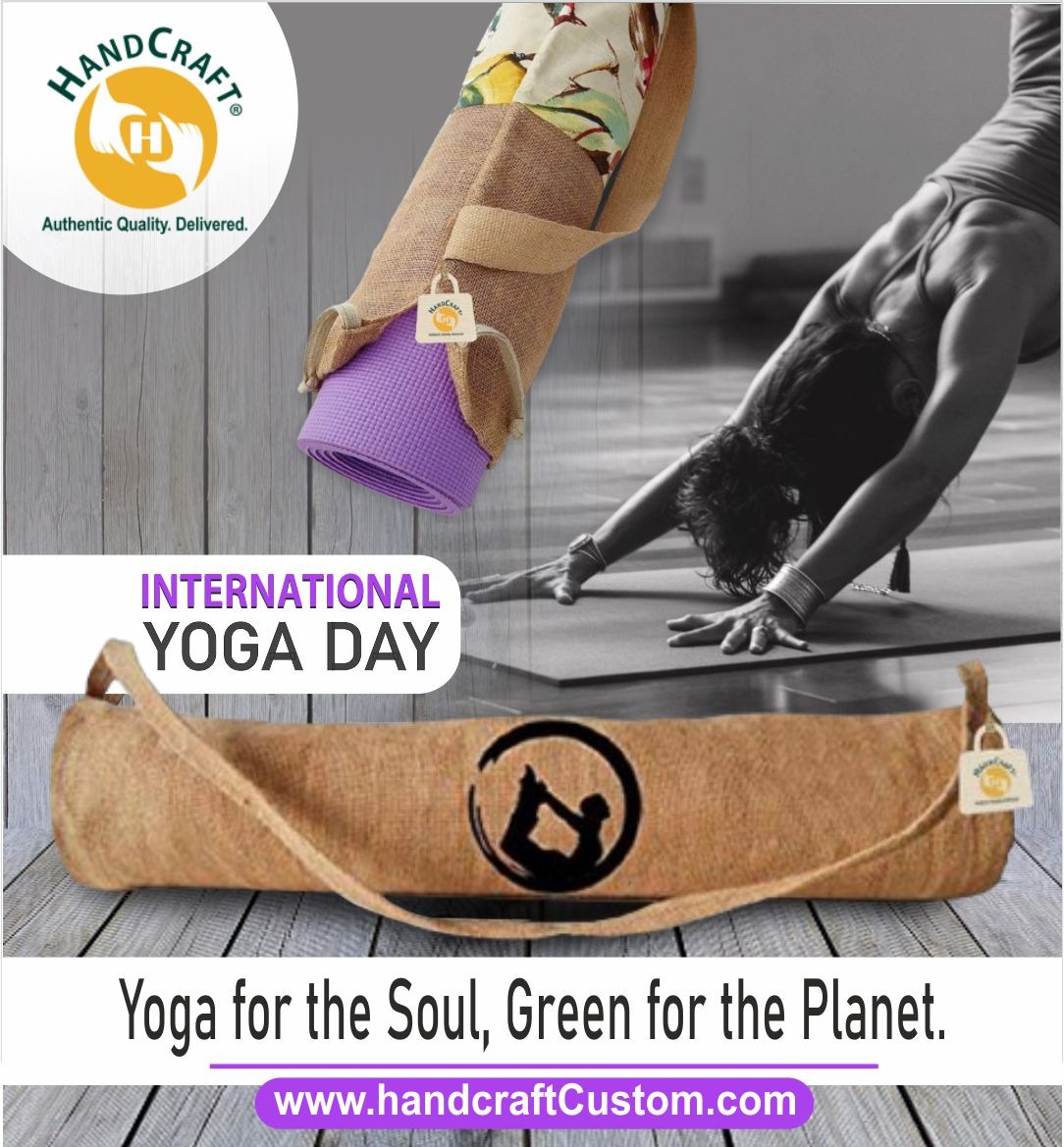 🌿 Embrace Eco-Friendly Living this International Yoga Day! 🌿

Celebrate the spirit of #Yoga and #Sustainability with HANDCRAFT Worldwide's customized jute bags. Perfect for branding and marketing at your events, our eco-friendly bags are the ideal promotional gifts.