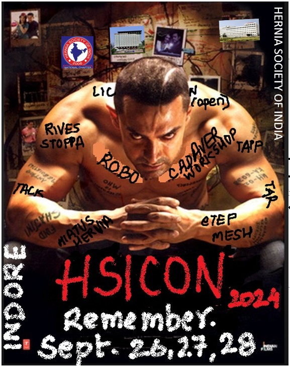 This. hsicon2024.com
#chaloindore #herniasocietyofindia #iamhsi #HSICON2024 #hernia #some4hernia #herniasurgery #indore #trending #medicine #medicos #quirky #FeelTheVibes #gajini