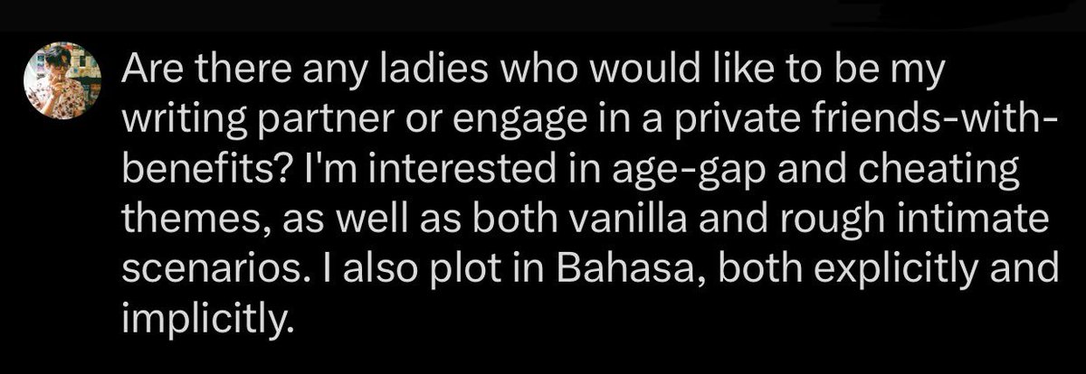 LEORI0N's tweet image. ㅤㅤㅤ
 ㅤㅤㅤ
I prefer writing plots with fellow ocrp and I also selectively choose a partner. 
Any takers?

 ㅤㅤㅤ