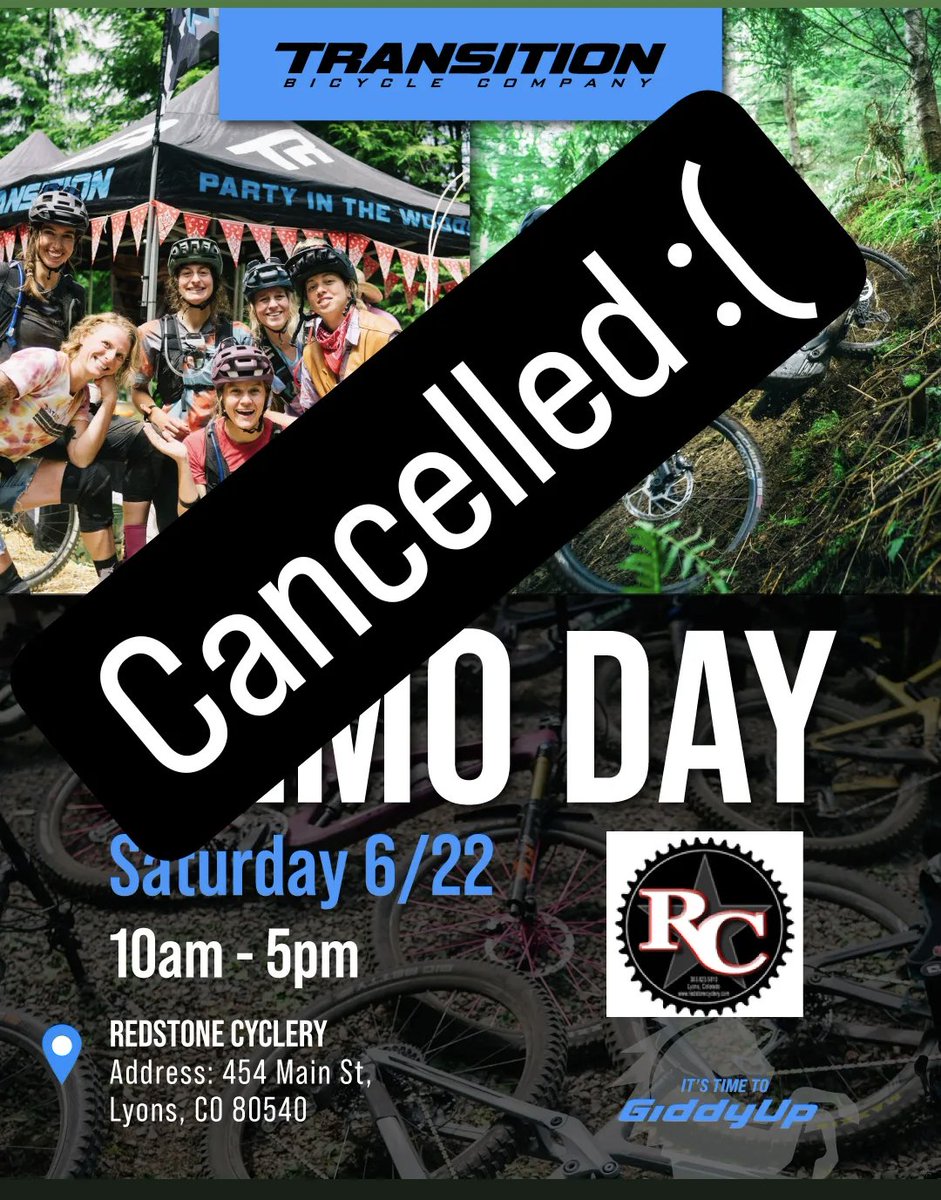 Sorry everyone, tomorrows Demo Day with Transition has been cancelled. Van got crashed but driver is ok