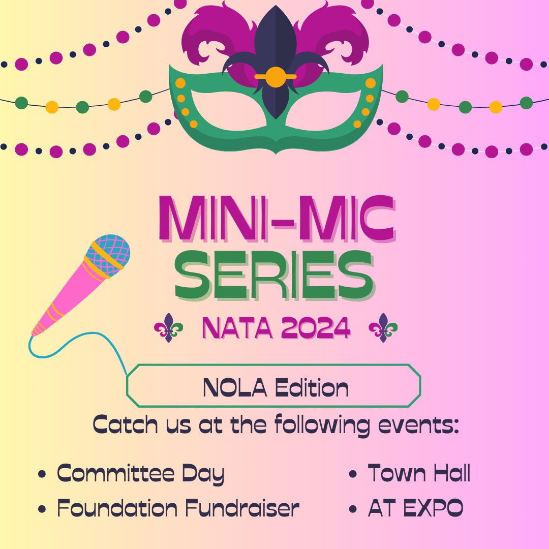 Missed the mini-mic last year? No fear we are bringing it BACK! Drop questions we should ask in the comments below 🎙️ #NOLA #NATA24 #EPC