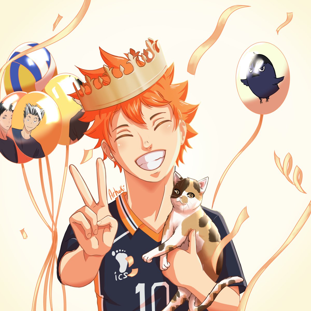 Arhuki's tweet photo. Happy birthday to this little sunshine 🫶

#HAIKYUU #Hinata #日向翔陽誕生祭2024 #ハイキュー https://t.co/Tg8GdLurGs