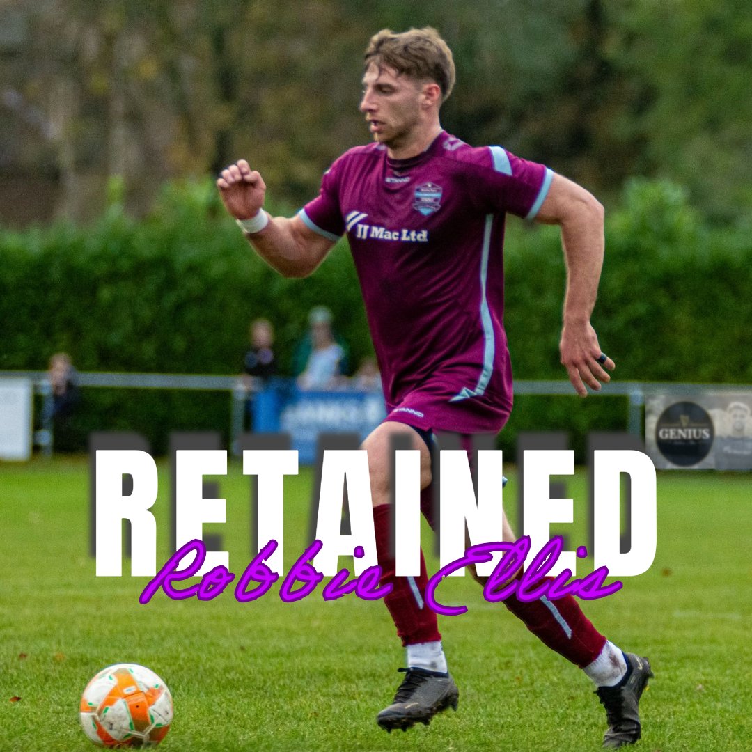 We are delighted to announce that Robbie Ellis has been retained and will be Club Captain for the 24/25 season. Our midfield general was an integral part of our title winning season.  

Welcome back Robbie!