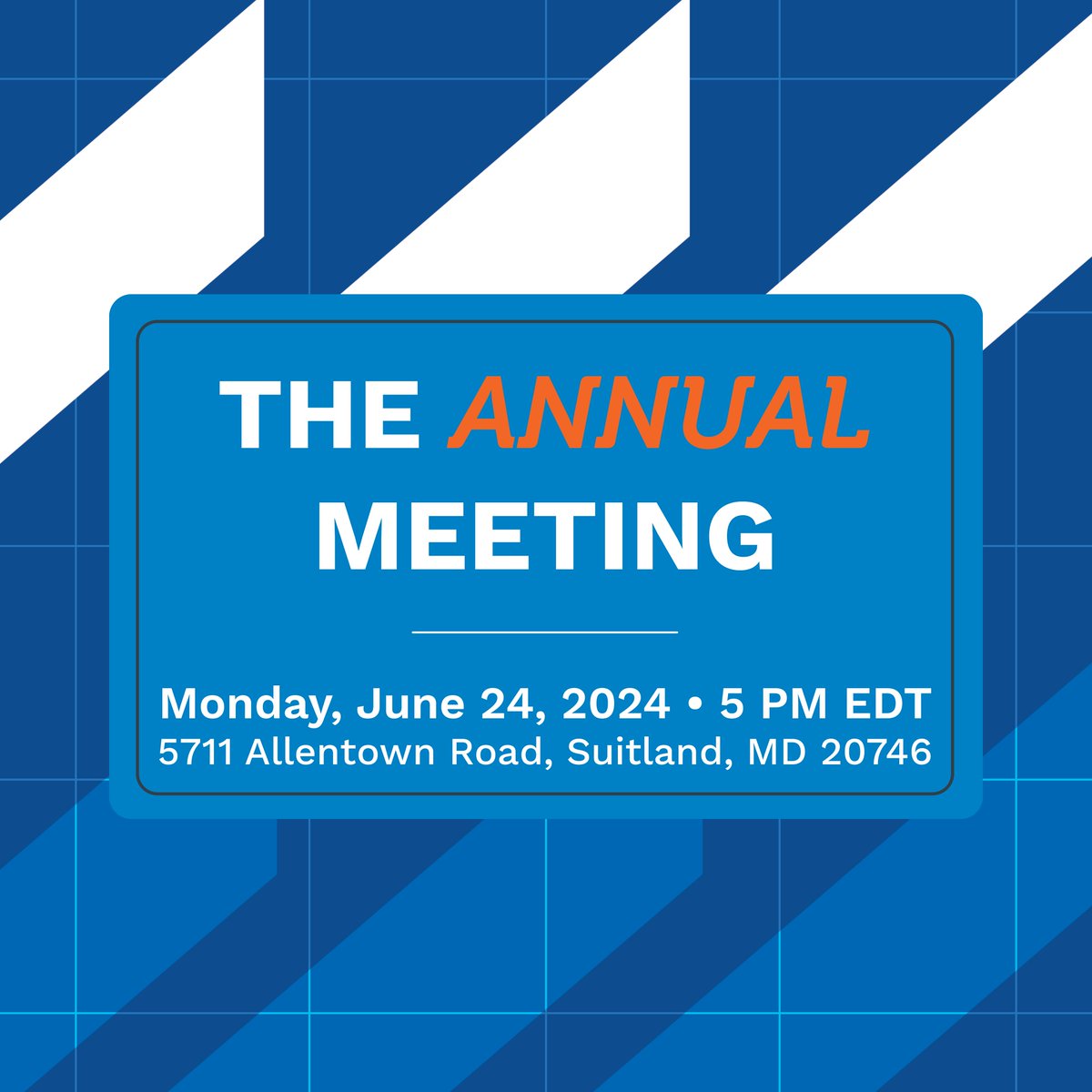 Reminder: Our annual meeting is Monday, June 24. Plan to join us for this celebration of our credit union successes during our 76 years of service: bit.ly/3NoMD8t