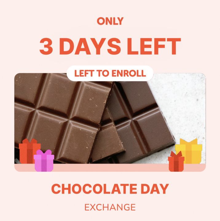 ThroneExchange's tweet image. 🍬 World Chocolate Day 🍬 

✨June 24th is the last day to enroll in the World Chocolate Day Gift Exchange!

Signup here: buff.ly/4bkNaFd