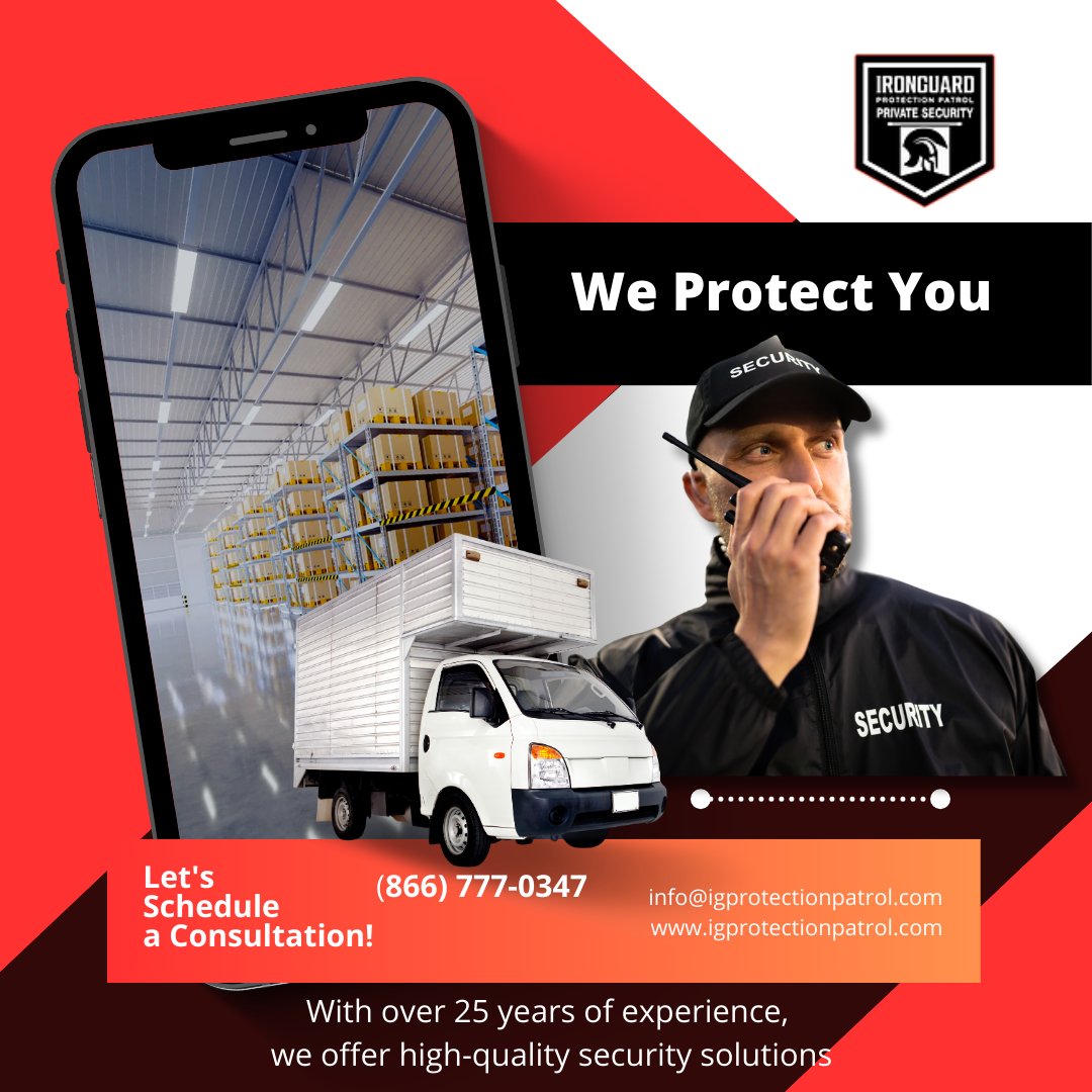 guard_iron75320's tweet photo. Stay one step ahead with Iron Guard Protection Patrol. Your safety is our top priority in a constantly evolving world. #VehicleSecurityPatrol #TrafficSecurityGuards #FireWatchGuards #EventSecurityGuards #UnarmedSecurityGuards #ArmedSecurityGuards https://t.co/6rnAtzqg91
