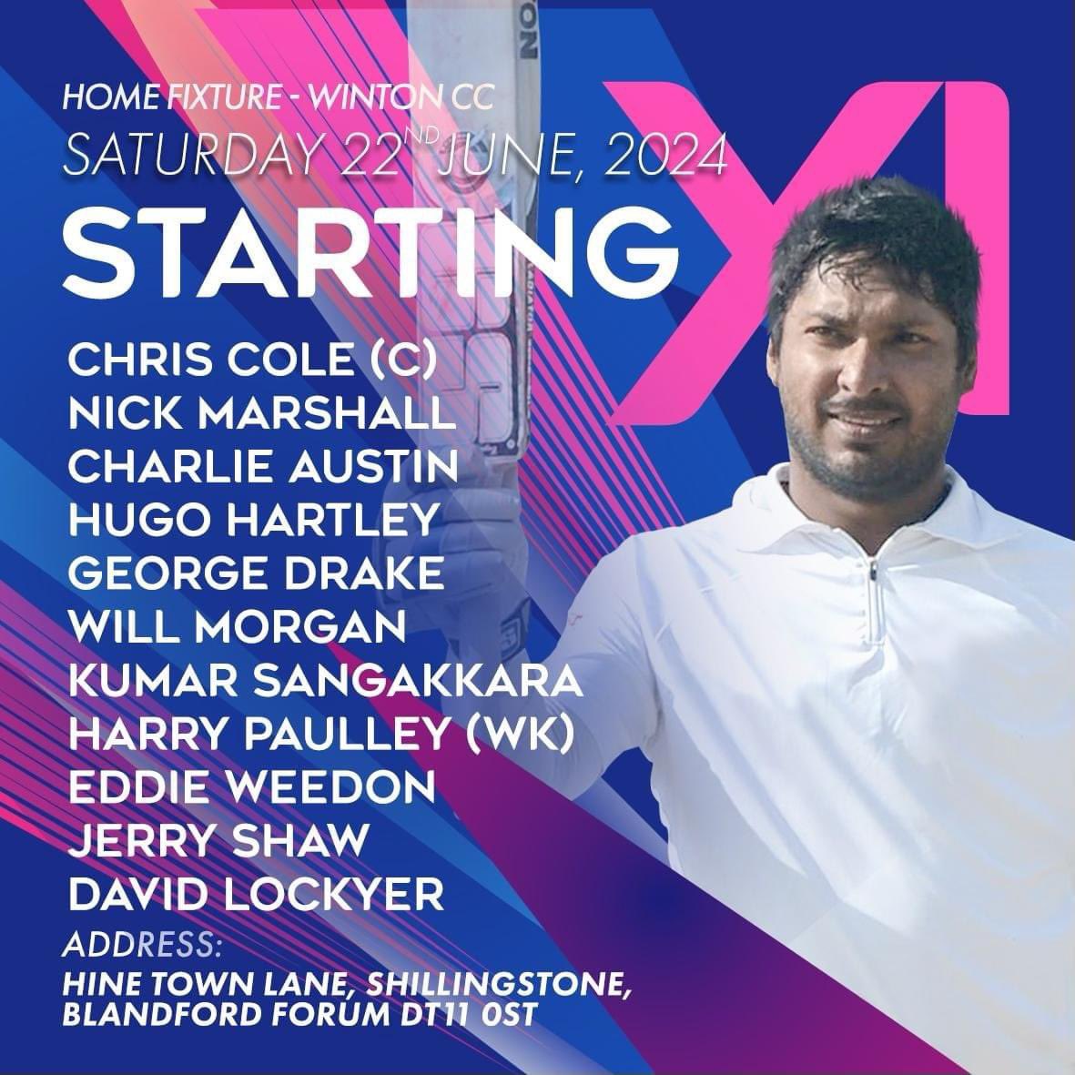 Home to <a href="/WintonCC/">Winton Cricket Club</a> this weekend. A top of the table clash. Please pop down if you can.