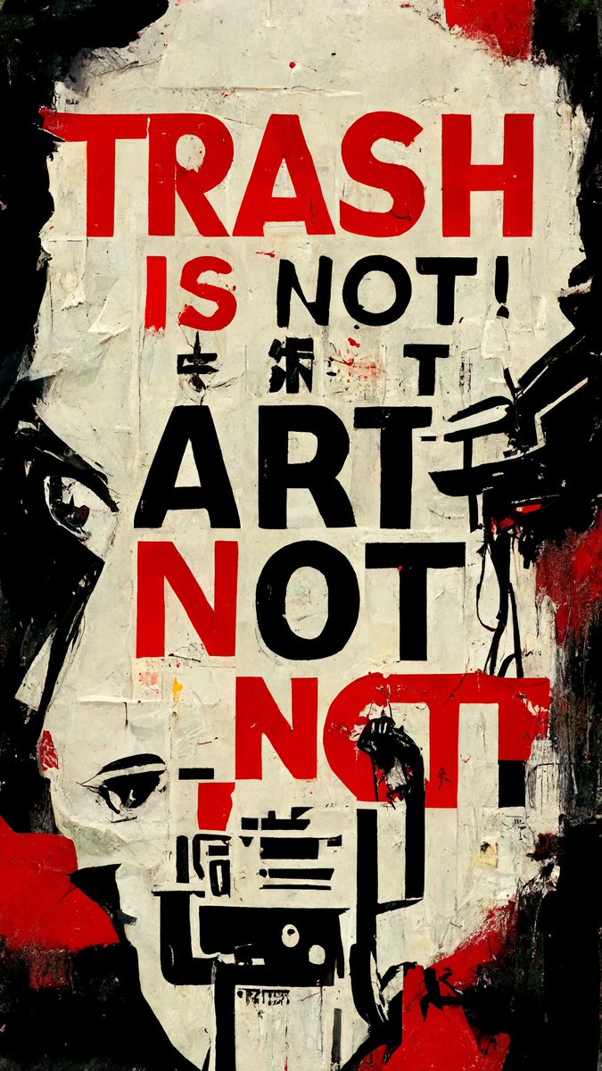 MODFTASP's tweet photo. #TRASHART IS NOT ART! https://t.co/XG5K9NINQG