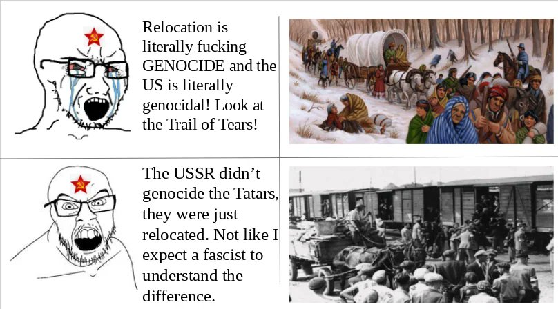 DecolonialFeIIa's tweet photo. The tankie hypocrisy https://t.co/aajJM6KeYX