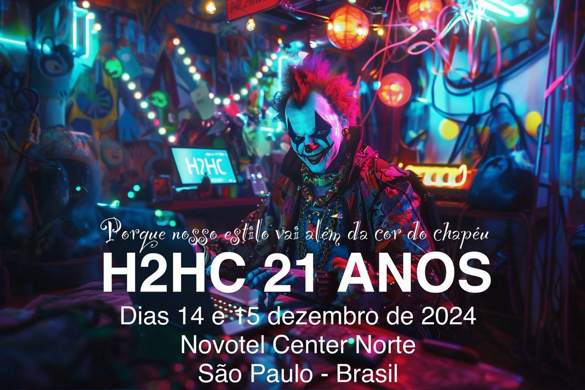 #H2HC2024 Inscricoes abertas e chamada de trabalhos tambem!  @h2hcon