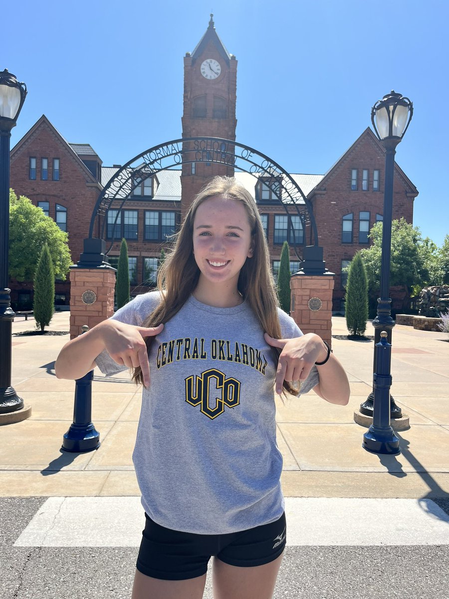 I am beyond thrilled to announce my verbal commitment to UCO! I would like to thank God, my parents, coaches, family &amp; friends for all their support over the years! A special thanks to Coaches Edgar and Emily for believing in me and providing this amazing opportunity! Go Chos💙💛