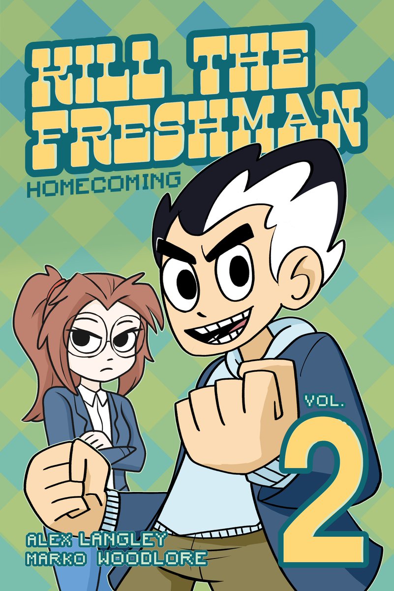 RocketLlama's tweet image. Help us reach our goal during the FINAL 24 HOURS OF THE KICKSTARTER: kck.st/4bR00uI 
TLDR: Kill the Freshman is a manga-inspired action comedy set in a high school where the upperclassmen have superpowers and the freshmen are their unwilling playthings. HELP FUND VOL.2!