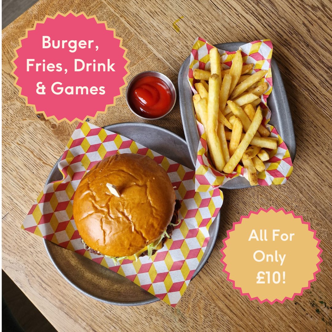 Introducing our Brand-New Lunch + Logic Lunch Deal!
Enjoy one of our burgers, fries, a drink and 2 hours of gaming for just 10 quid! Available Monday to Friday, 12 till 4 at all our sites, excluding X-mas Steps + Leeds!
#boardgames #cardgames #game #boardgamegeek #tabletopgames