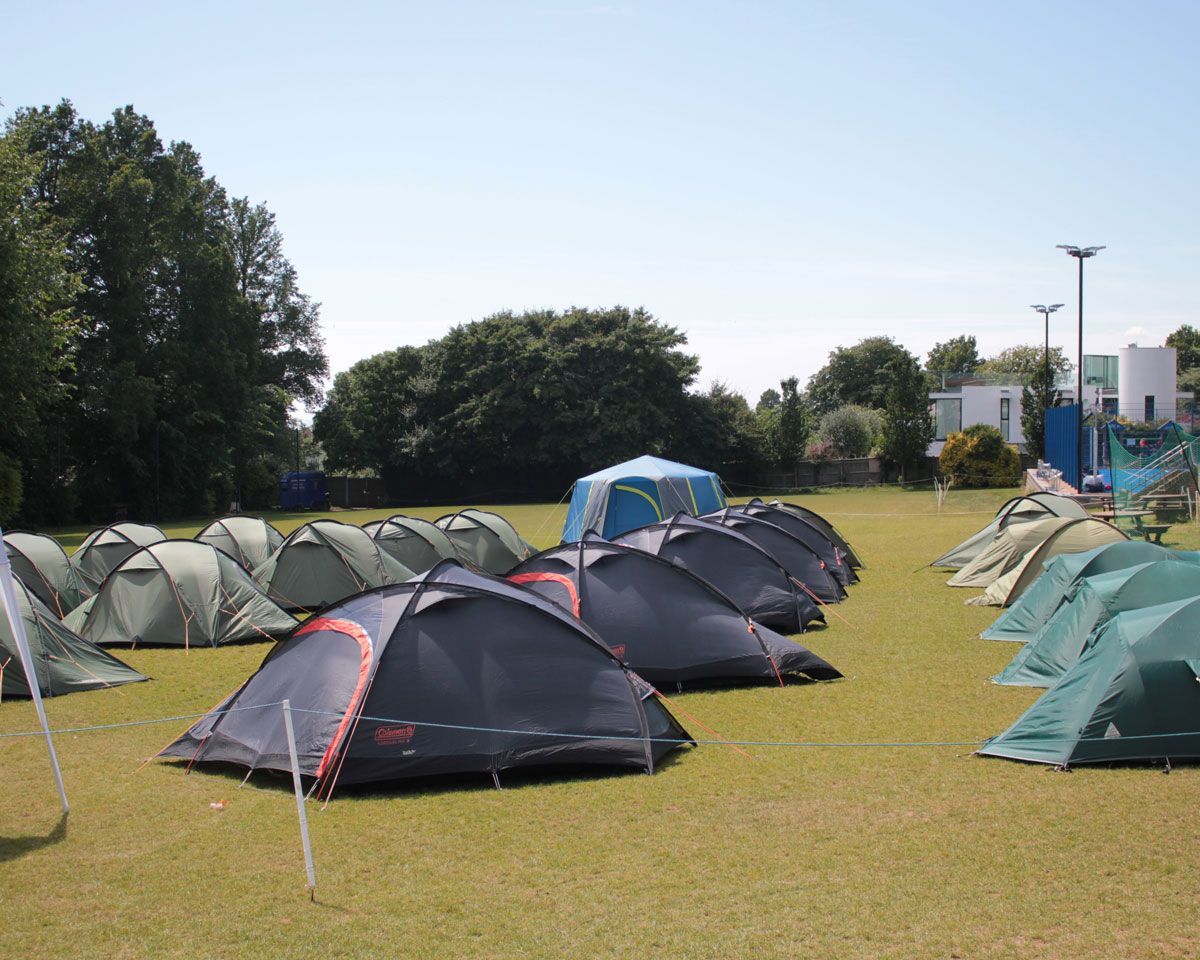 It’s been a super week for children not away on trips. Reception displayed their fabulous dinosaurs and dragons and Years 3 &amp; 4 had a great day out watching cricket. Everyone had fun on the giant inflatables, followed by ice cream! The tents are ready for tonight's camp! #fun