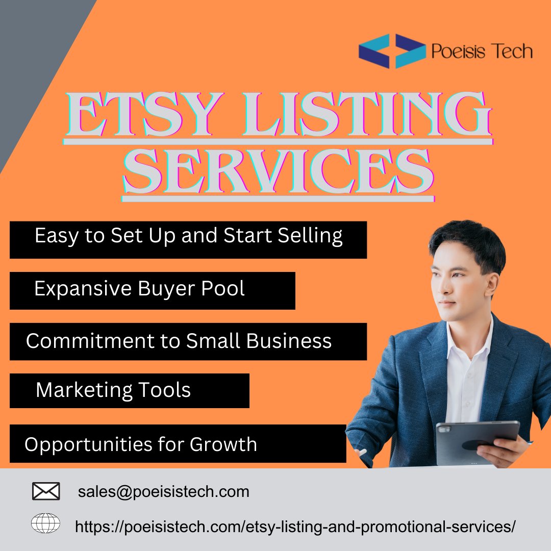 PoeisisTech's tweet image. Elevate your Etsy shop with our expert listing and promotional services. Boost visibility, attract customers, and increase sales today!
🌐-poeisistech.com/etsy-listing-a…
#etsy #etsyseller #etsyfinds #poeisistech #etsyshop #etsyshop #etsygifts #seo #digitalmarketing